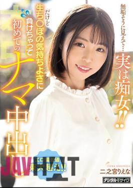 HMN-401 She Looks Innocent... But She's Actually A Slut But I Lost To The Pleasantness Of Raw Po And Got A Raw Creampie For The First Time Riena Ninomiya