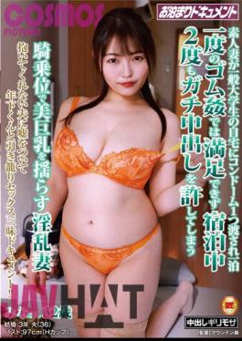 HAWA-299 An Amateur Wife Is Handed A Condom To A General College Student's Home And She Can't Be Satisfied With One Night's Rubber Fuck And Allows Her To Cum Inside Twice During Her Stay.