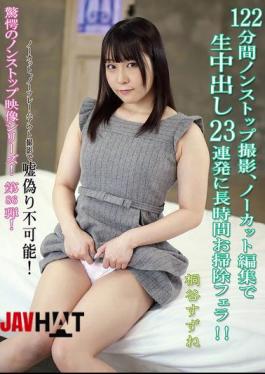 KV-284 122 Minutes Of Nonstop Filming, Uncut And Edited, 23 Consecutive Creampies And A Long Clean-up Blowjob! Suzune Kiritani